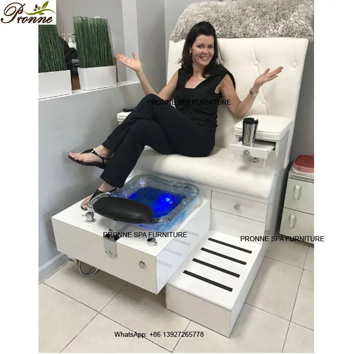 

French style wood base lounge pipeless pedicure spa chair for men, Optional