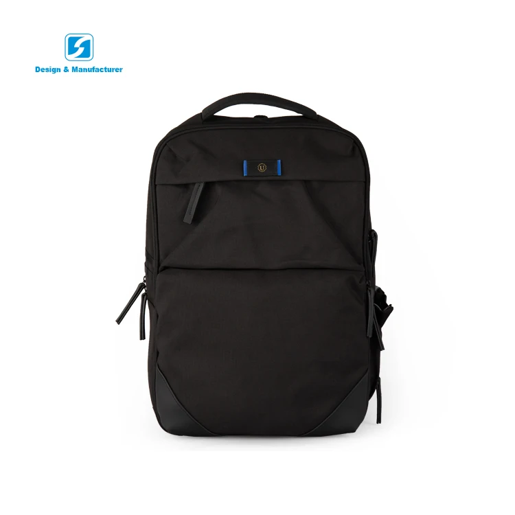 

Durable 15in waterproof outdoor business trip laptop computer backpack bag, Black