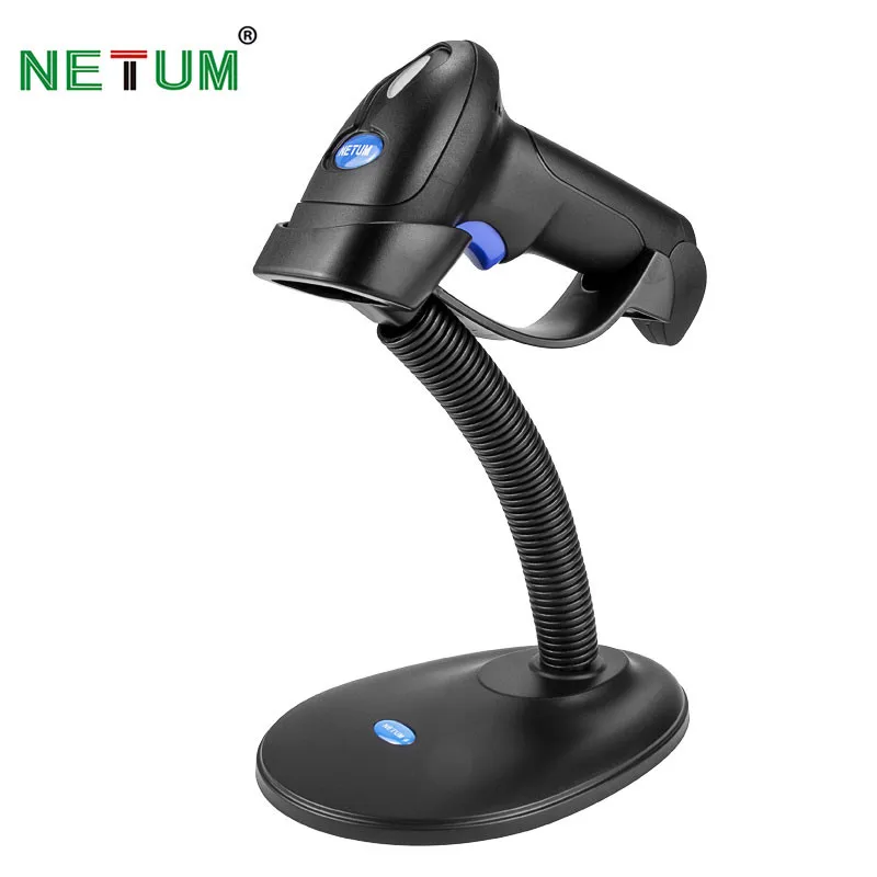 

Netum L Series Wireless 1D 2D Handheld Barcode Scanner With Stand Automatic Sensing Scanning