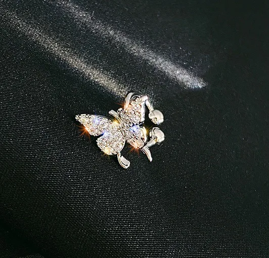 

fashion trendy gold plated butterfly cuff earings