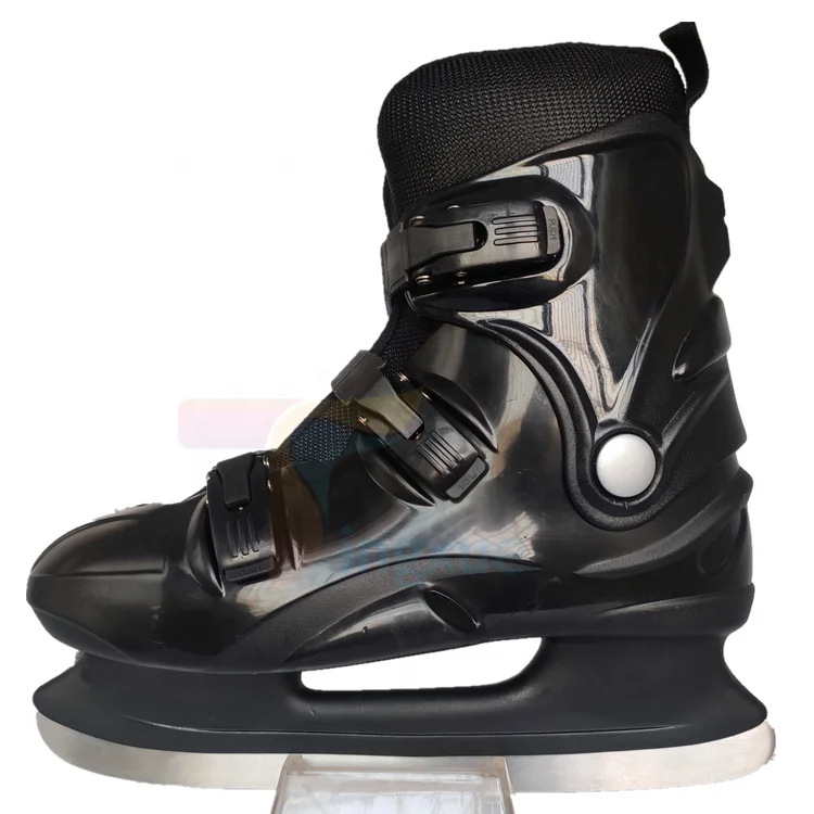 

Popular Wholesale fixed size rental ice skate shoes for ice rink ice hockey skates for children, teenagers and adults, Black