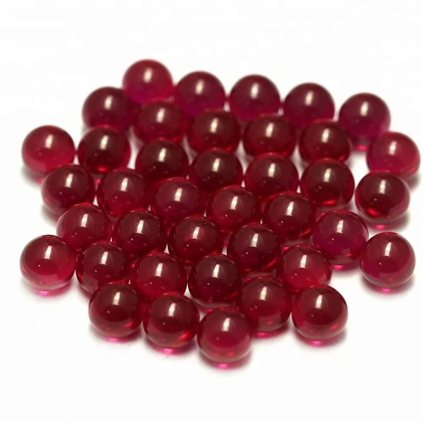 

Hight Quality Smooth face 2mm 3mm 4MM 6MM 8MM 10MM 12MM 5# Ruby beads Round Corundum