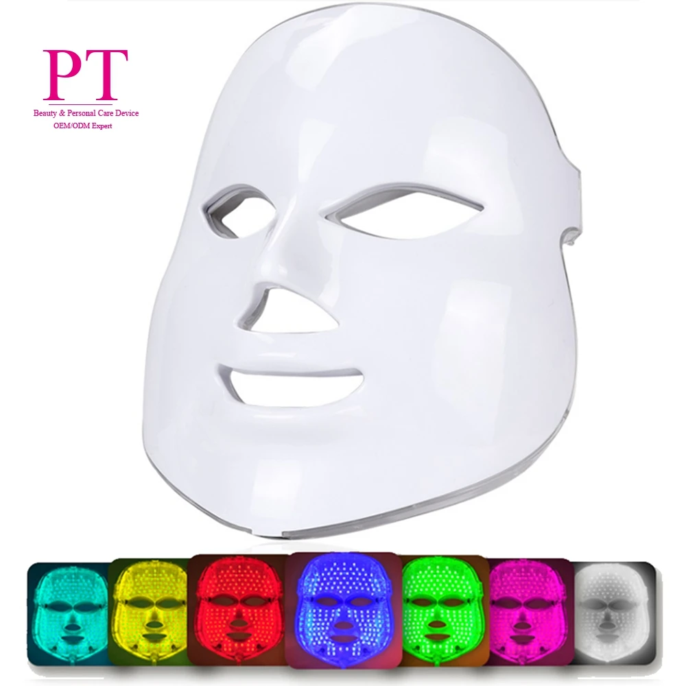 

Facial Beauty Skin Care 7 colour Photon Red PDT Lighting Light Led Face Mask Therapy