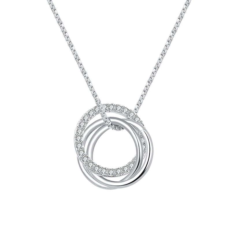 RINNTIN SN175 New Designs Jewelry Fashion Hot Sale Circle Pendant Necklace.