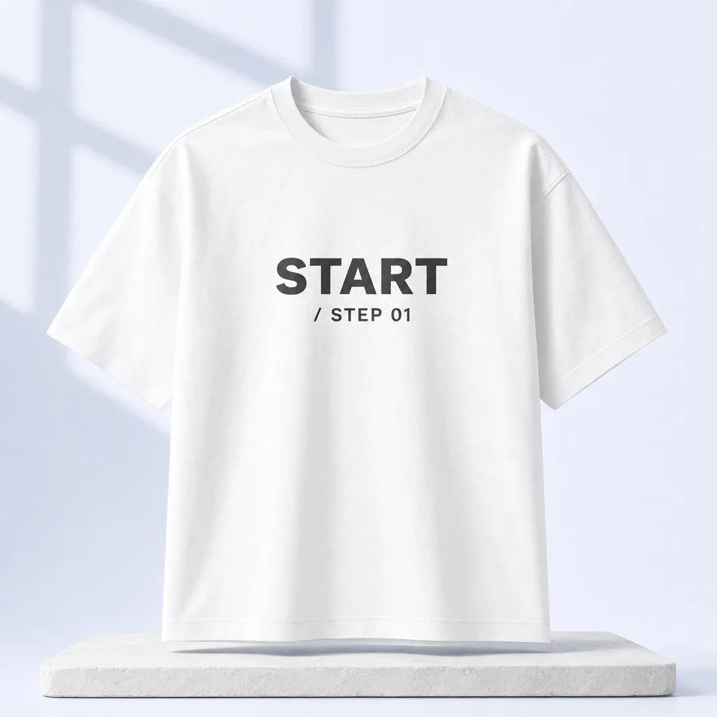 Start Overview White T-Shirt