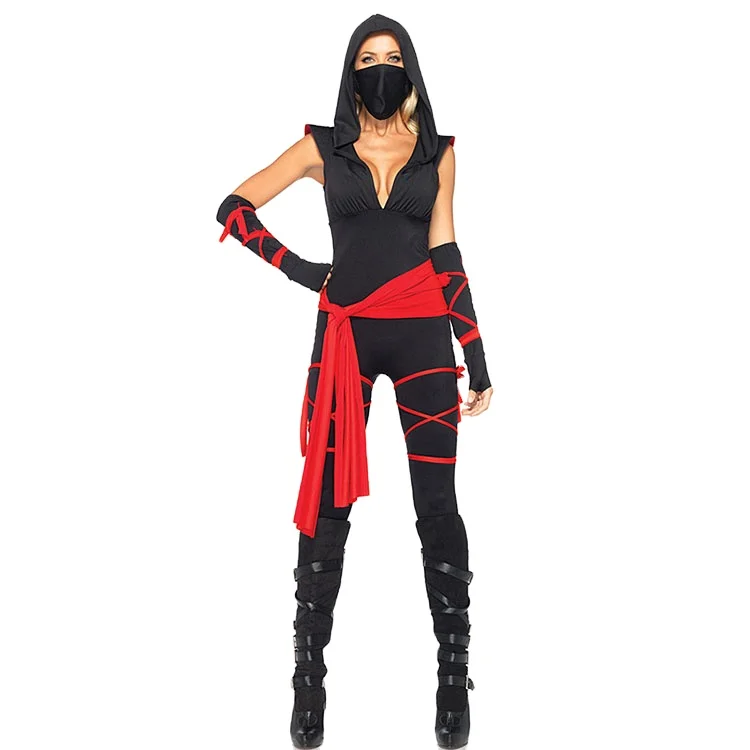 

Women's 5 Piece Deadly Ninja Costume