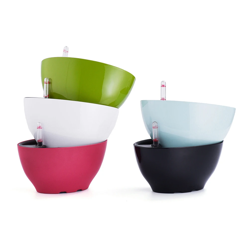 

Home indoor decorative oval cute pots pasu bunga flowerpot plastic plant pot