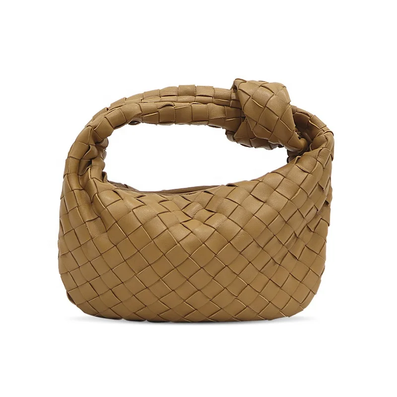 

Fashion New Leather Candy Color Woven Women's Bag Trend Horn Bag Soft Cowhide Dumplings Handbag for Ladies Wholesale Instock, Multicolor