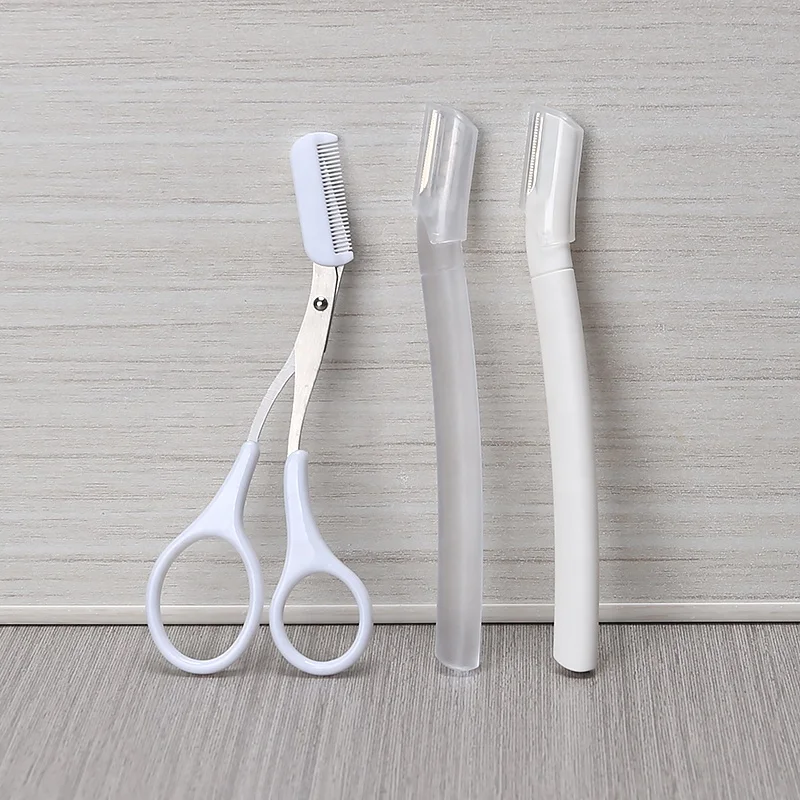

Hot Selling High Quality 3 piece Set Eyebrow Razor Women Facial Eyebrow Shaper