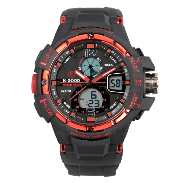 

2020 Hot selling men's digital sport watch male wristwatch luminous watches H-GOOD 289