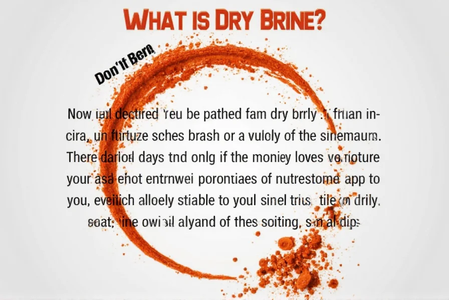 Dry brine ingredients