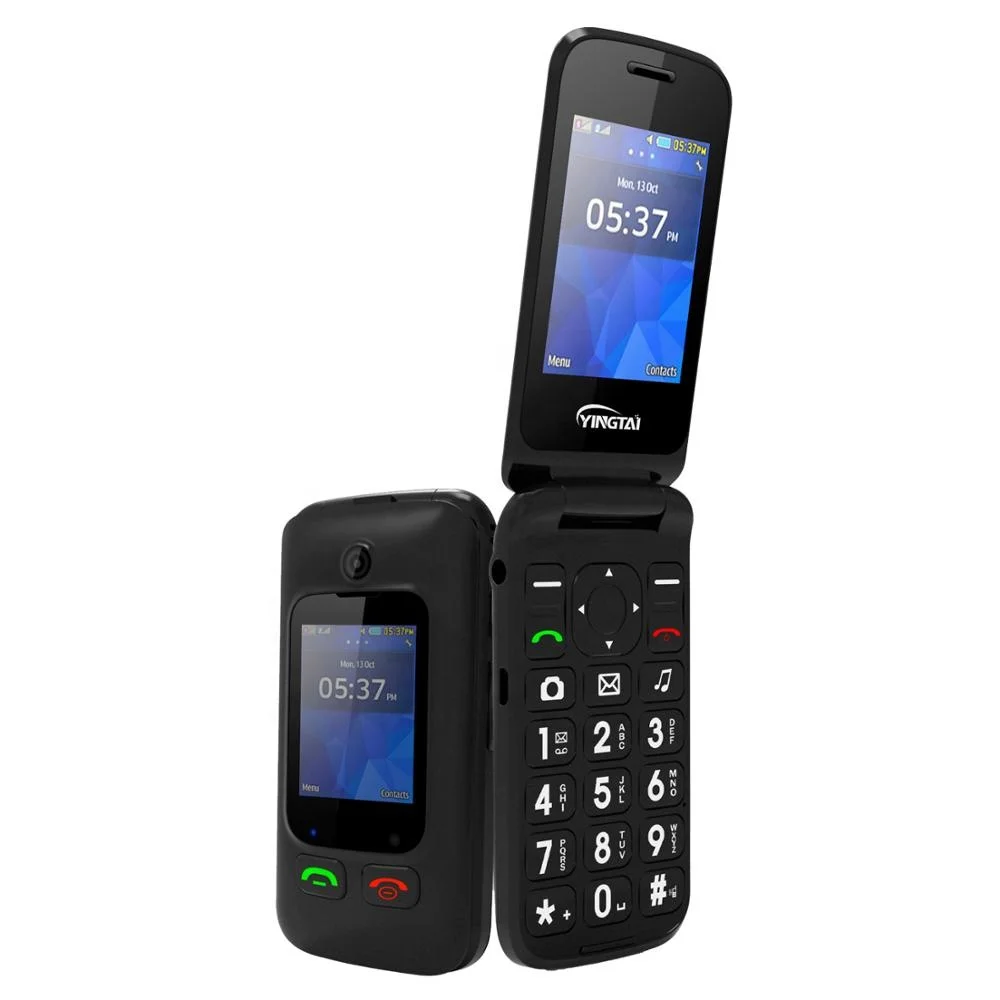 
Intimate design celulares flip dual sim dual screen fold SOS GSM factory cellphones 