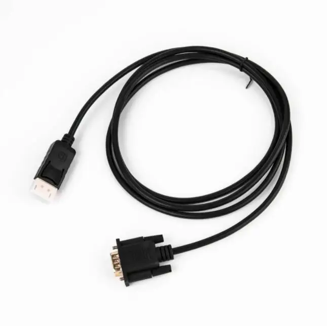 

6ft top quality cabletolink 2021 DP DisplayPort to VGA 6 Feet Cable Male to Male Gold-Plated Cord Compatible for Lenovo, White/black