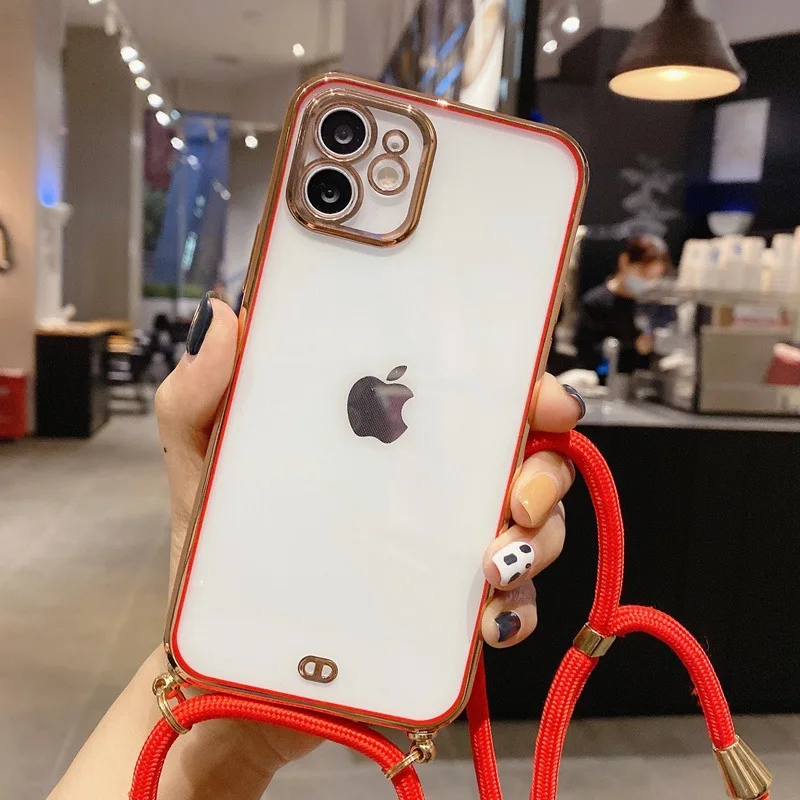 

For Iphone 12 Phone Case Transparent TPU Cellphone Case For Iphone 13 11 Pro Max Xr Xs Max 6 7 8 Plus