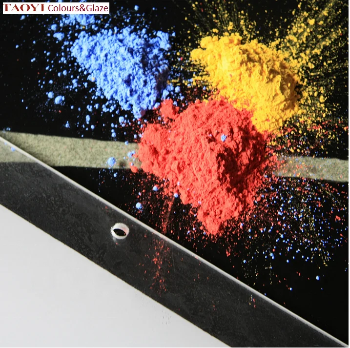 
700 degrees C tempered temperature coffee color glass pigment powder 