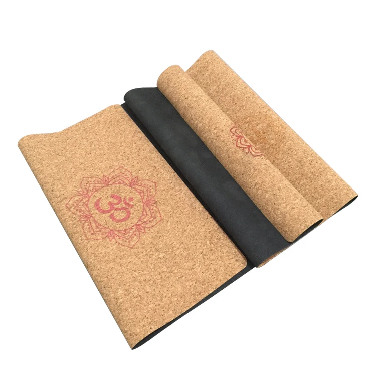 

Eco Friendly Custom Cork / PU / Suede Natural Rubber Yoga Mat, Any cmyk color