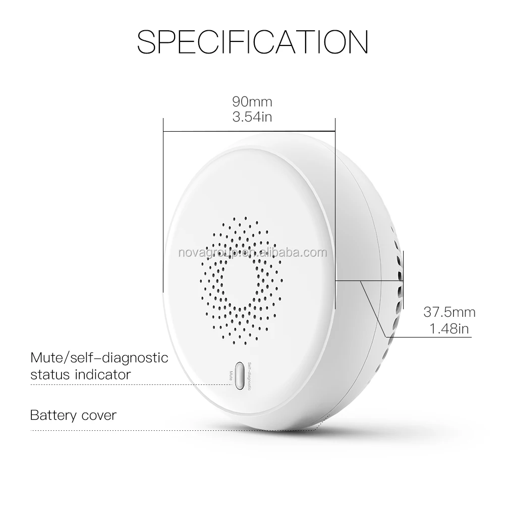 zigbee Smart Smoke Sensor APP Notification Alerts Home Alarm Security Detector - ANKUX.COM