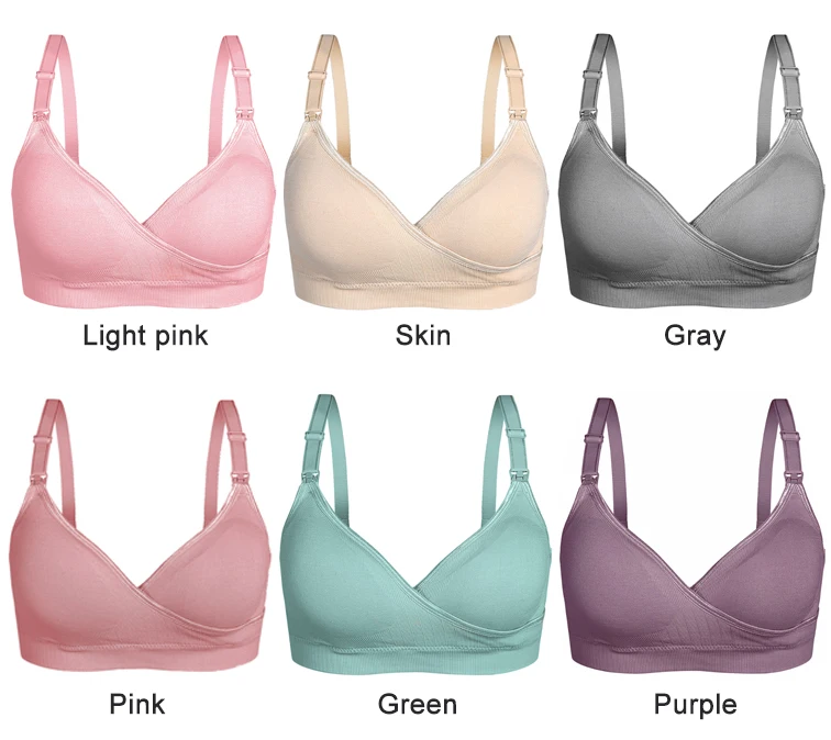 Wholesale Maternity Nursing Bra Breastfeeding Mother Bra Front Open