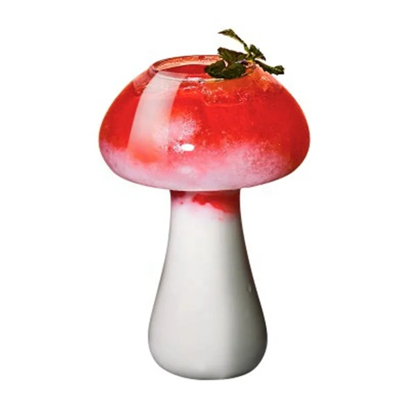 

Mushrooom Shaped Cocktail Creative Beer Cup, Transparent