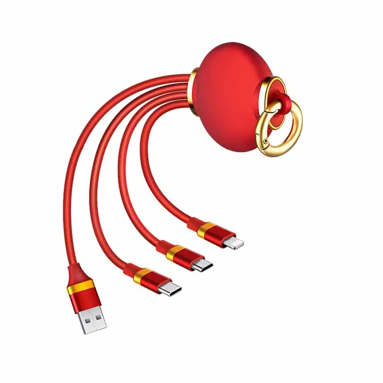 

Wholesale Products Multi Function 3 In1 Usb Quick Charging Cable Adjustable Charger