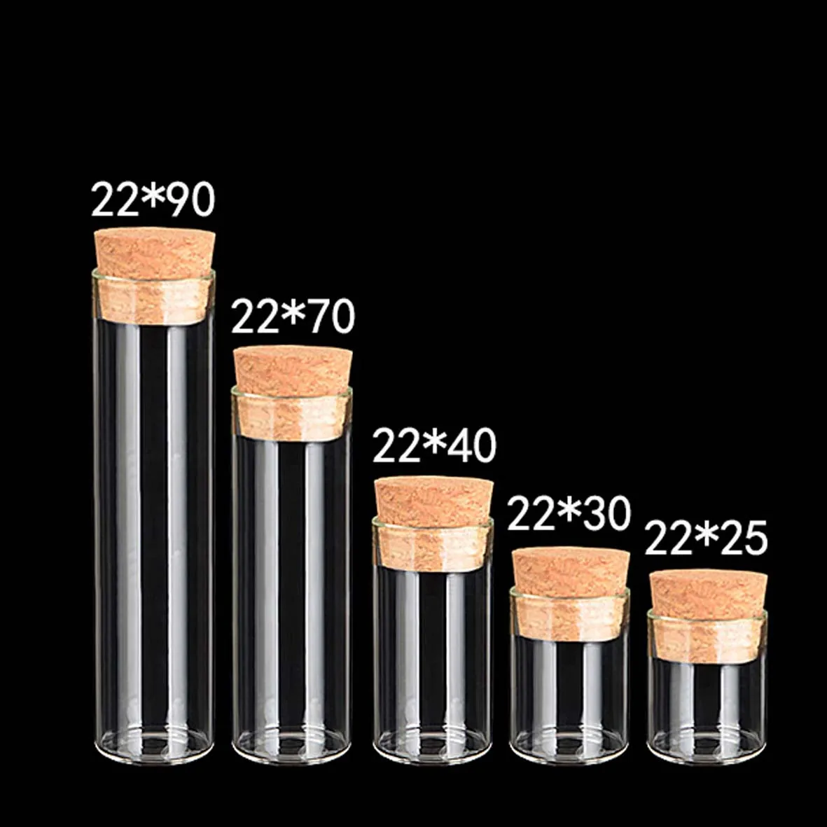 Diameter 22mm 4ml 5ml 6ml 18ml 22ml Laboratory Tube Bottles Tiny Clear