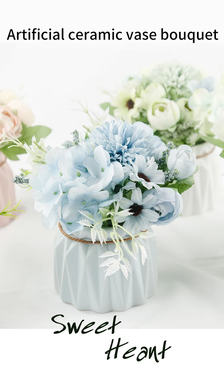 tiffany blue artificial flowers
