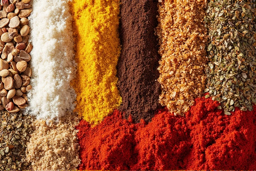 Finished dish sprinkled with colorful spices