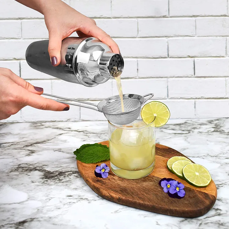 
Amazon hot 11-piece Stainless Steel Cocktail Shaker Bartender set 