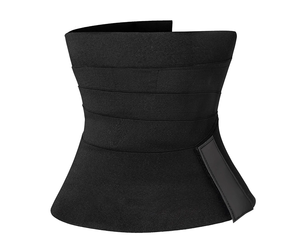 

Tiktok waist trainer Belt for Weight Loss Compression Trimmer Workout Fitness Girdle Body Shaper Slimming Black