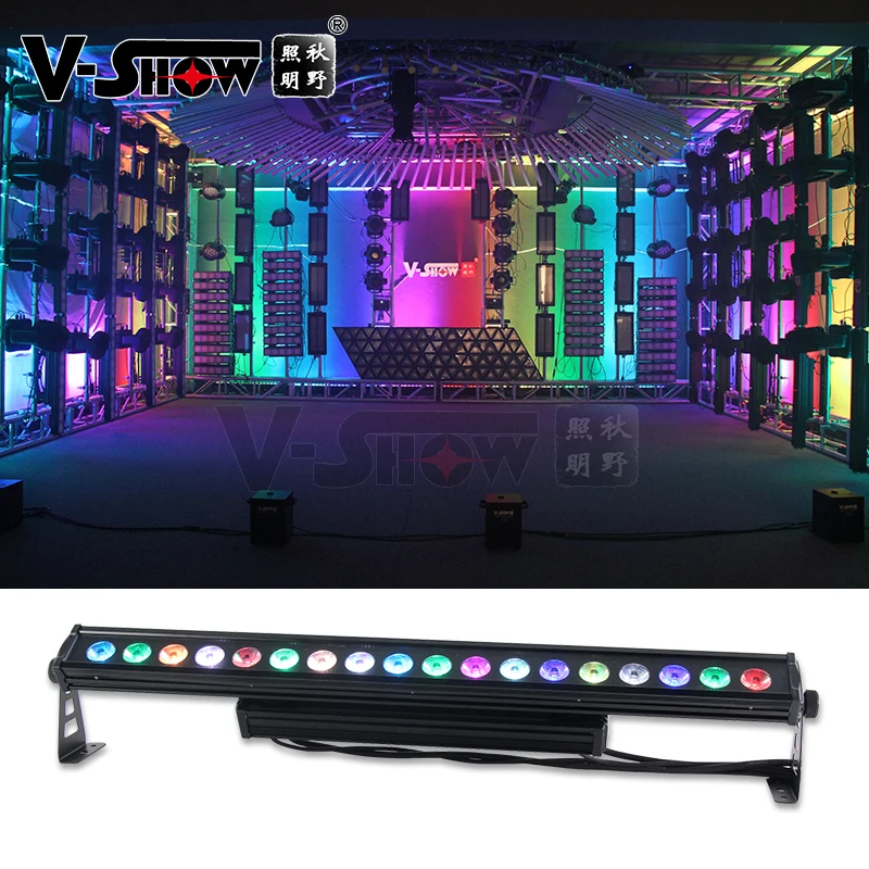 

slow shipping 4PCS Outdoor Facade Lighting IP65 Waterproof Pixel Bar Light 18*10W RGBW 4in1 LED Wall Washer Light