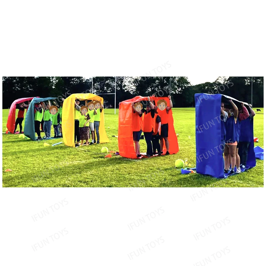 Team Building Games Outdoor Adults Caterpillar Game Team Playing Run Mat for Teamwork School Company