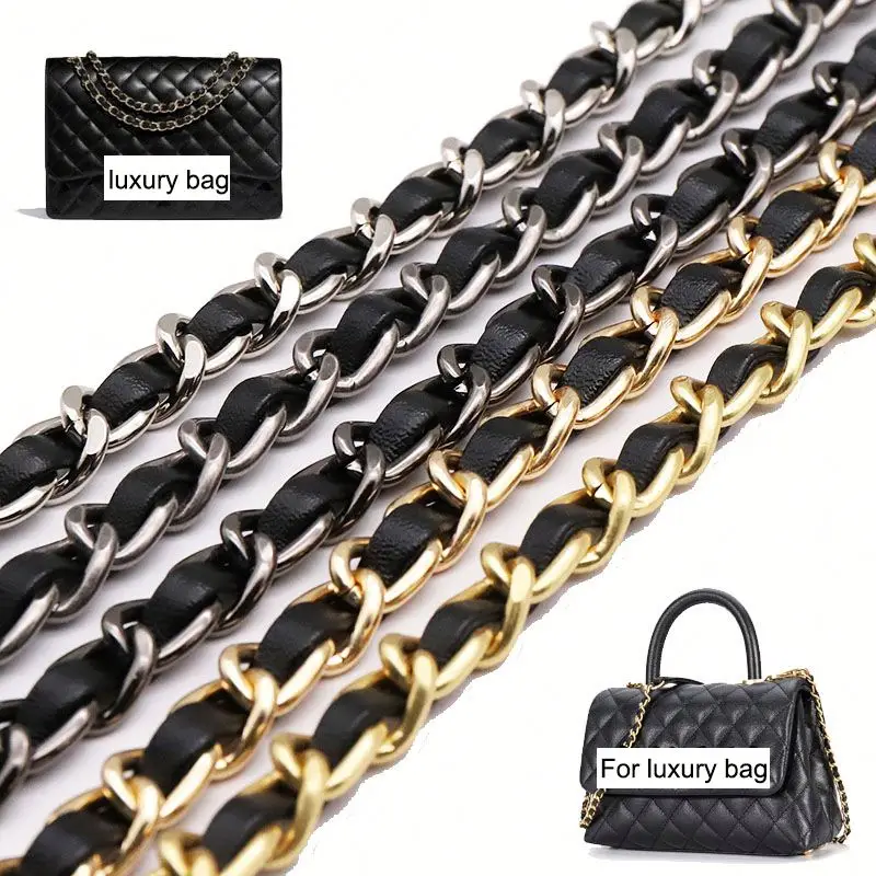 

LST047 Classic women leather bag strap replacement Luxury Flap chain strap Coco hand bag strap