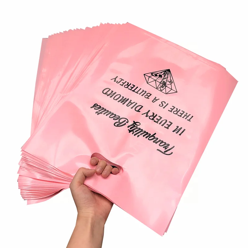 

Modern carry a lot printing logo poly shopping bags for boutiques