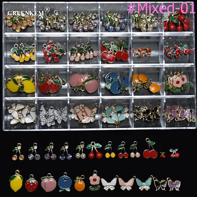 

3D Glitter Crown Alloy Nail art with Rhinestone Charms 10PCS 3d nail art stickers decoration jewelry designer nail charms, Picture