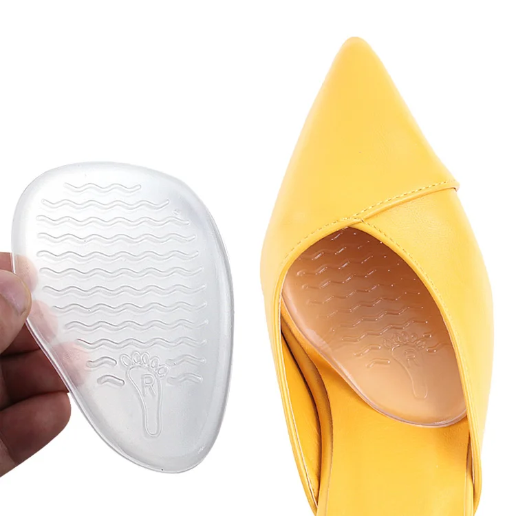 

Metatarsal Pads High Heel Cushion-Forefoot Pad-Non Slip Ball of Foot Pads Metatarsal Cushion Invisible Arch support insoles, Transparent