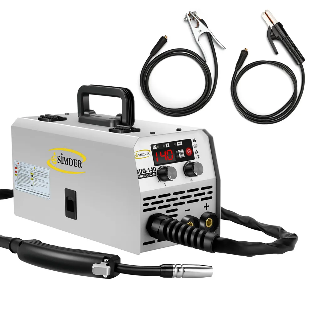 

Portable Light Weight Flux Core Welder Machine 220V Inverter MIG ARC No Gas 2 In 1 MIG Welder