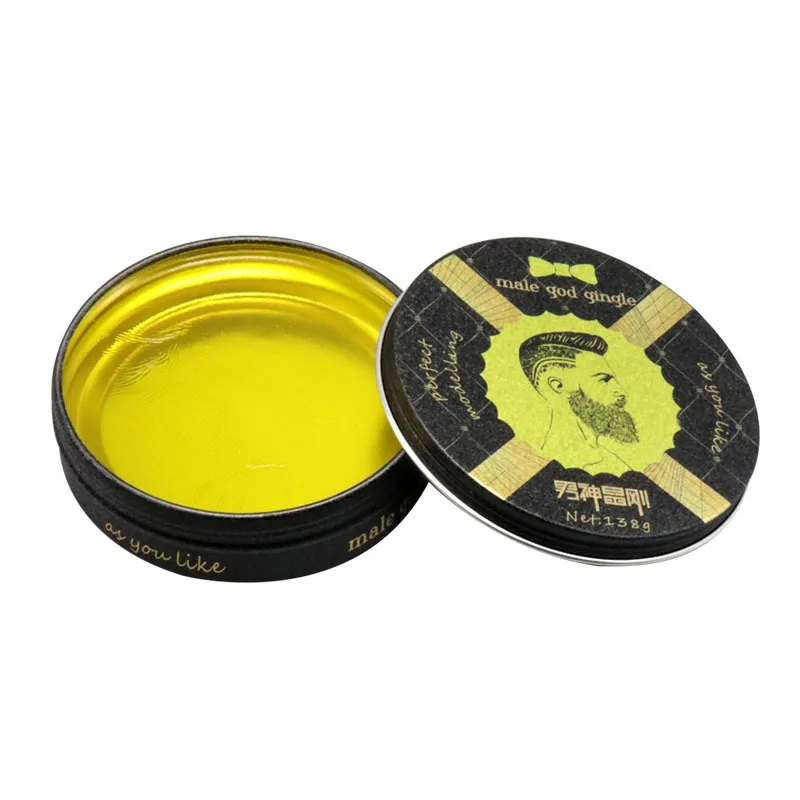 

New organic hair color dye wax custom logo hair mud private label hair wax