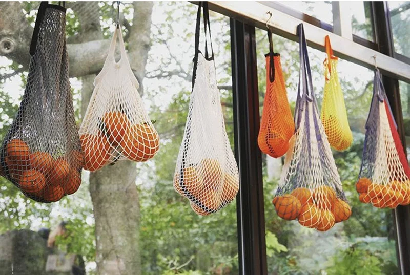 Strong load bearing practical high quality cotton mesh bag for fruit package