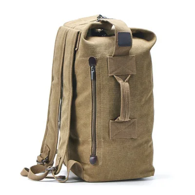 

Fashion Large-Capacity Travel Backpack 20-35L Outdoor Travel Sports Bag Men Canvas Bag, Khaki, black, green
