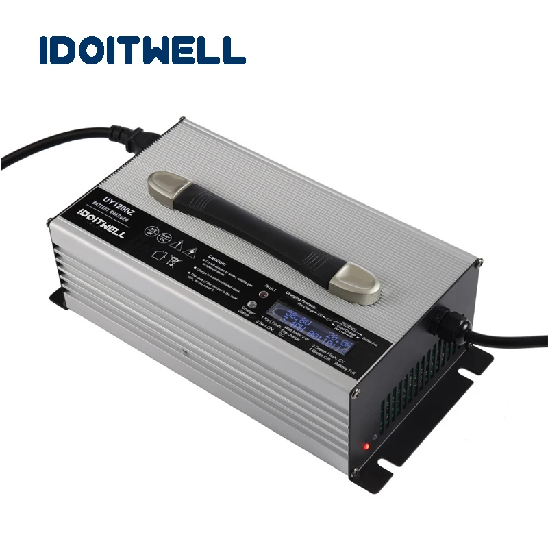 

Customized 1200W smart automatic battery charger 36V 20A Over charge Reverse connect protection 36 volt battery PACK charger