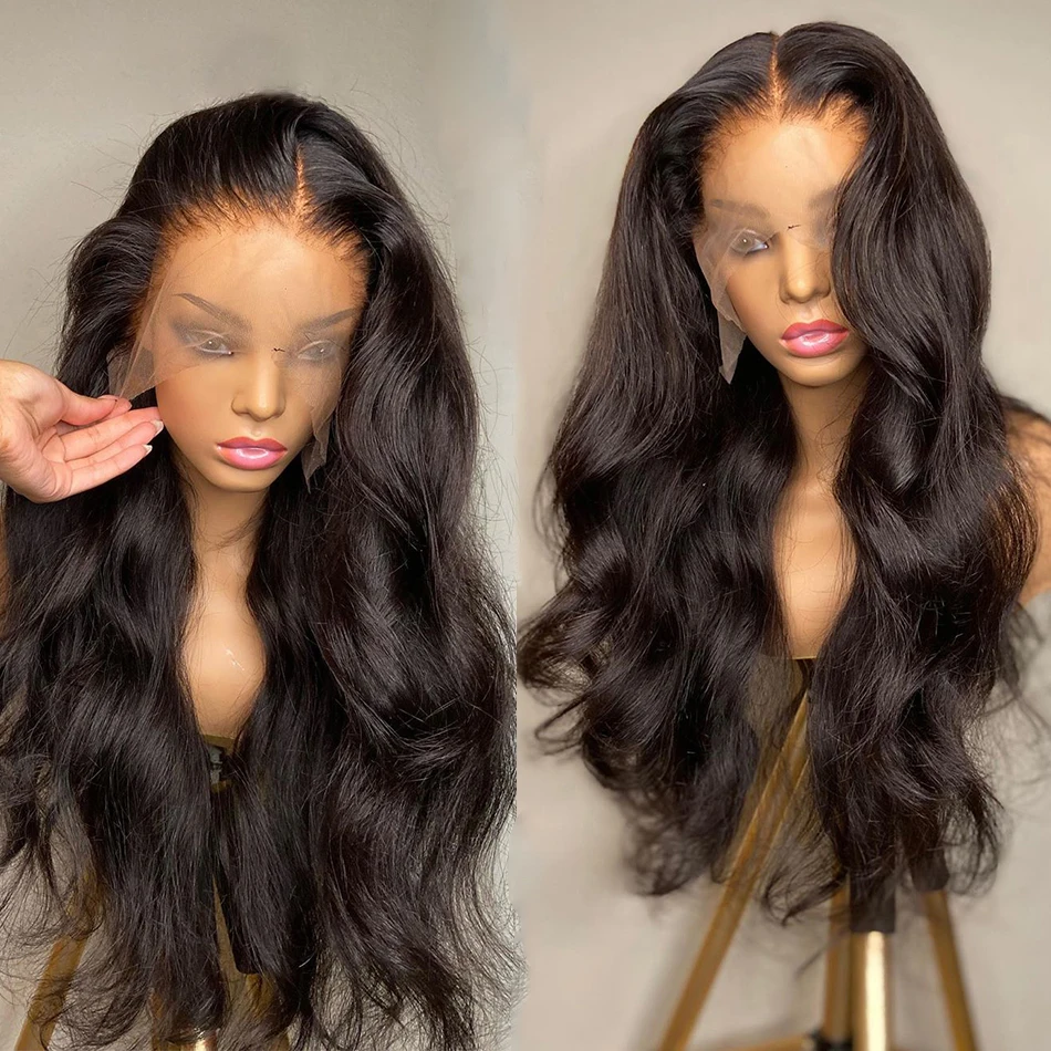 

Body Wave 13x4 Lace Front Human Hair Wigs Pre Plucked With Baby Hair Brazilian 150% Lace Frontal straight Wigs For Black Women