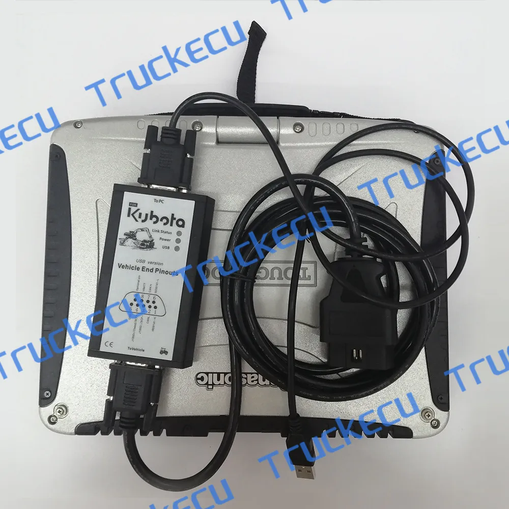 

For Kubota TAKEUCHI Diagmaster construction truck diagnostic tool+Laptop CF19 CF-19 Toughbook full set