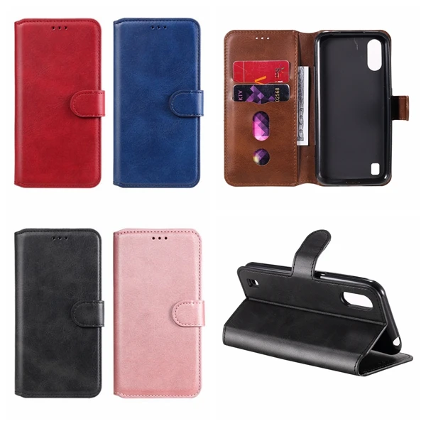 

Classical Leather Wallet Case For Samsung A22 A82 S20 FE Plus Note 20 Ultra A42 5G M31S M01 A01 Core A51 A71 S21 A32 4G A52 A72, As picture