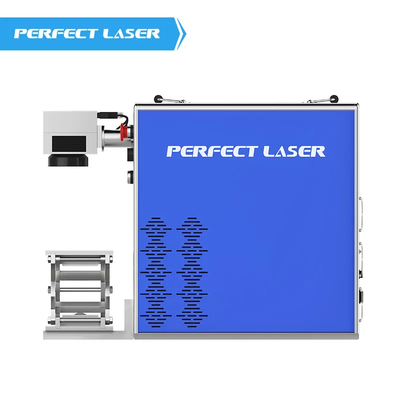 

Perfect Laser- 30 watt fiber laser marking machine/desktop mini portable fiber laser marking machine 50w for marking metal