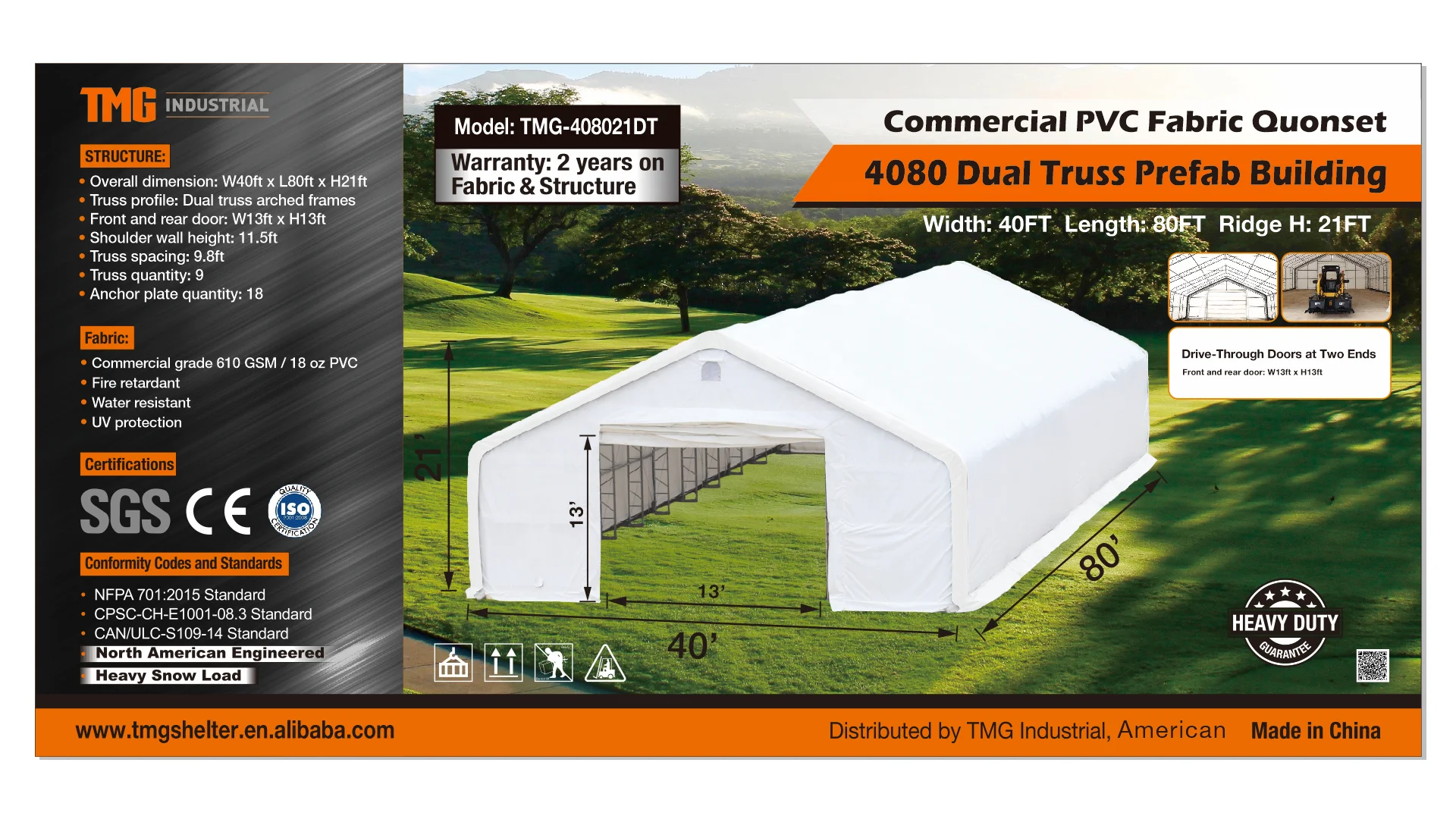 Waterproof Heavy Duty Big Industrial Warehouse Luxury Large Storage