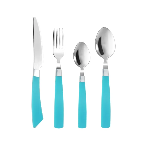 

Party wedding colorful romantic plastic handle cutlery set