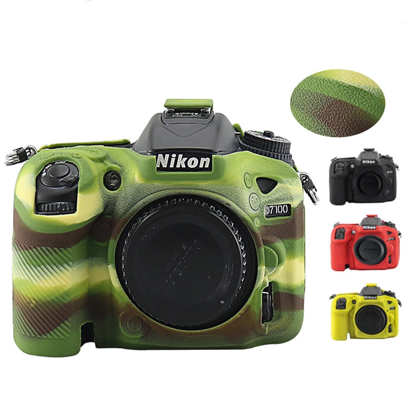 

For Nikon D7200/D7100 D810 D850 D780 Upgraded Version Anti-Drop Camouflage Camera Silicone Case