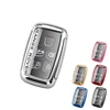New design smart remote car key case TPU+PC 2-in-1 cover with transparent film car key cover shell 5 botton for Land Rover