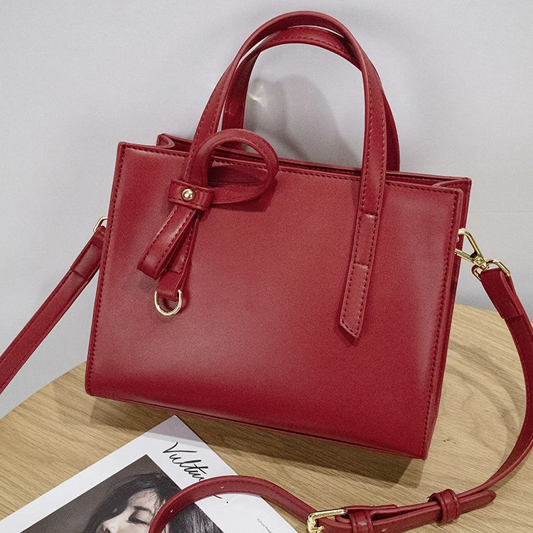 

High Quality Crossbody Shoulder Tote Manufacturing Leather Handbags Square Handbags For Women