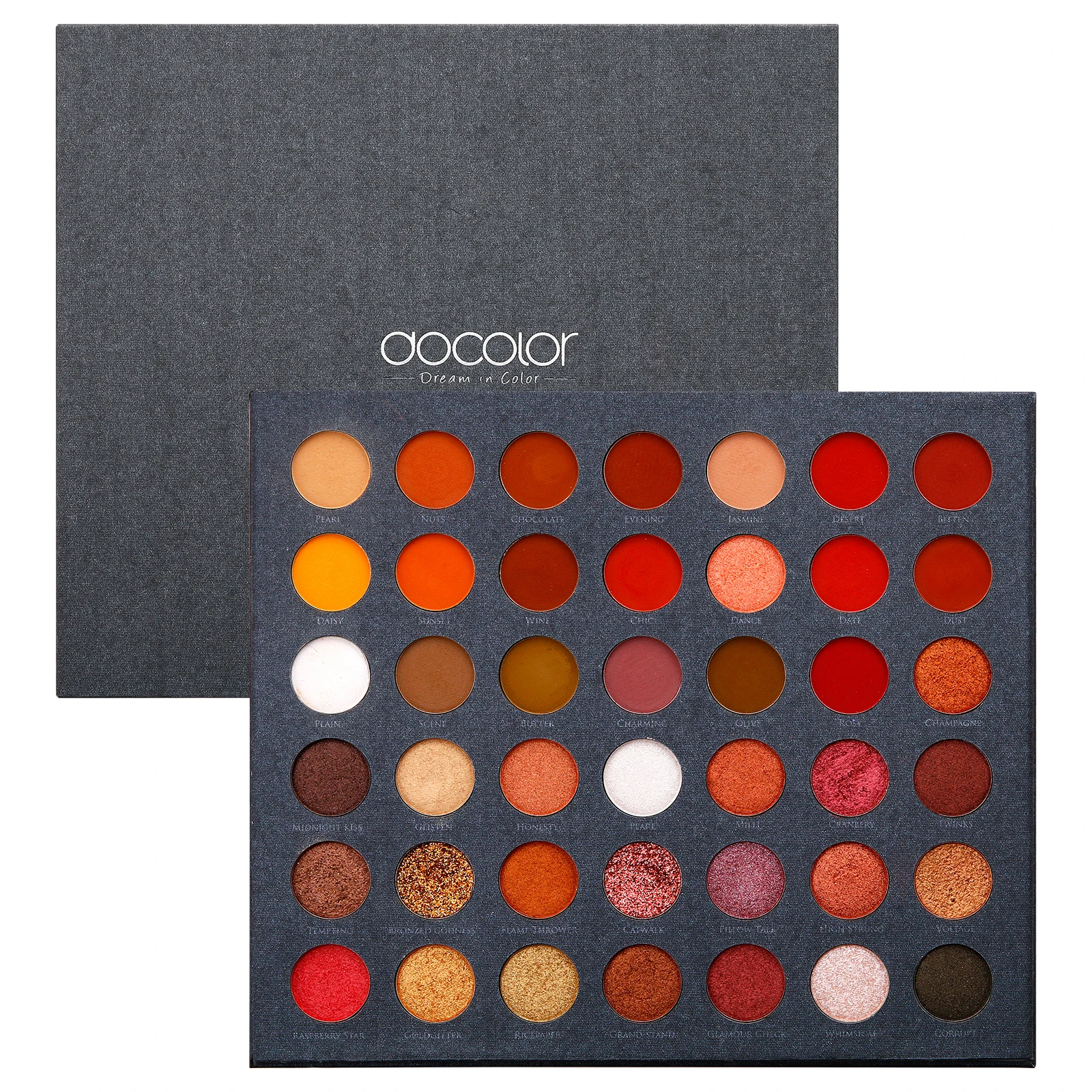

Docolor 42 Colors Eyeshadow Palette Matte Pigment Eye Shadow Powder Glitter Shimmer Eyeshadow Palette Cosmetic Beauty Makeup